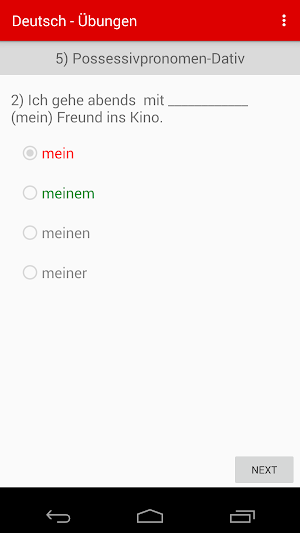 Learn German Dative Accusative Screenshot 3