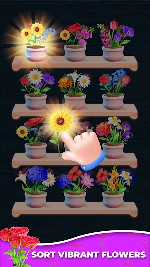 Garden Glow: Sort Game Screenshot 1