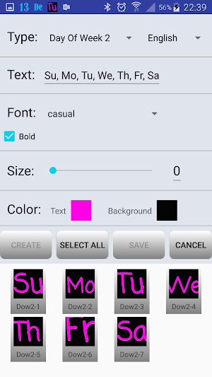 DateBar - date in status bar Screenshot 2