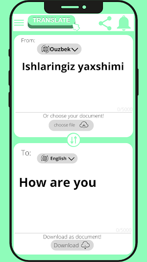English - Uzbek Translator Screenshot 1