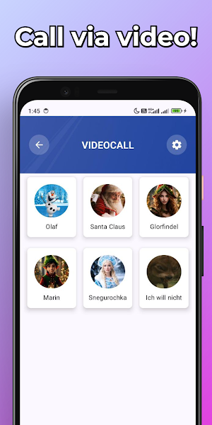 Christmas Fake Call & Chat Screenshot 1