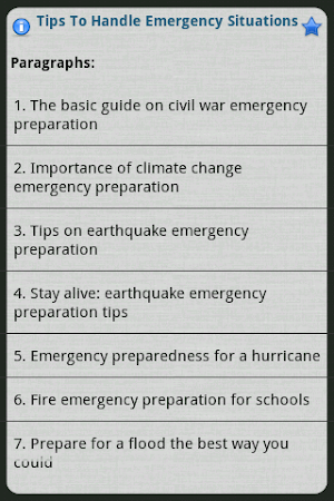 Tips To Handle Emergency... Screenshot 1