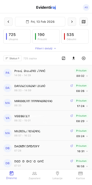 Evidentiraj Screenshot 0