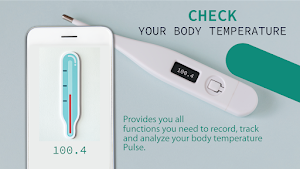 Body Temperature Checker & Thermometer Fever Diary Screenshot 1