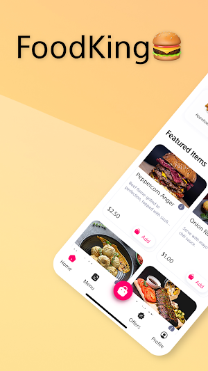 FoodKing - Restaurant & Coffee Screenshot 0