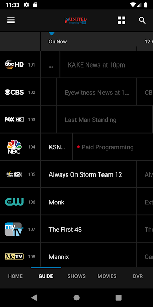 UnitedTV Screenshot 1