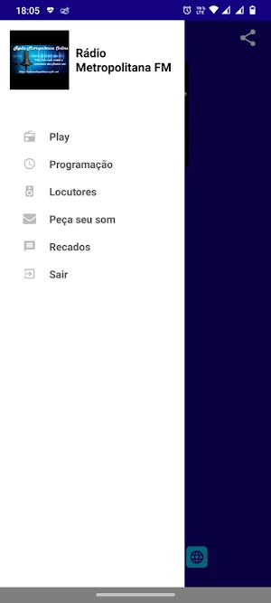 Rádio Metropolitana Online Screenshot 1