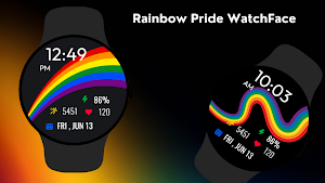Rainbow Pride Watch Face Screenshot 1