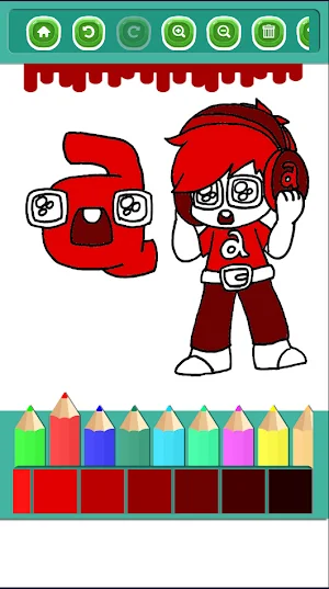 Alphabet Lore Coloring Book Screenshot 2