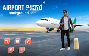 Airport Photo Background Edit Screenshot 0