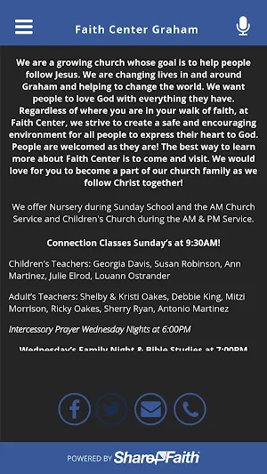Faith Center Graham Screenshot 1