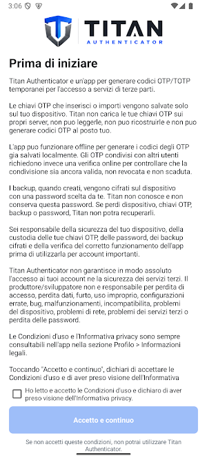 Titan Authenticator Screenshot 0