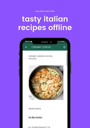 recipes Italian food offline Screenshot 1
