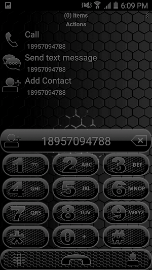 Theme Space Black RocketDial Screenshot 0