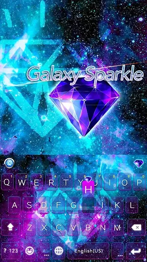 Galaxysparkle Keyboard Theme Screenshot 1