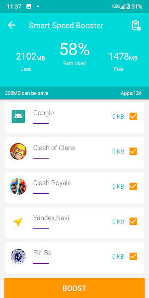 Powerful Cleaner-Fast Phone Booster & Junk - Cache Screenshot 2