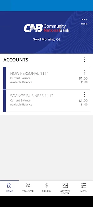 Community National Bank Mobile Screenshot 1