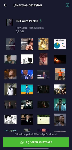 FRX WA Stickers - Reklamsız! Screenshot 3