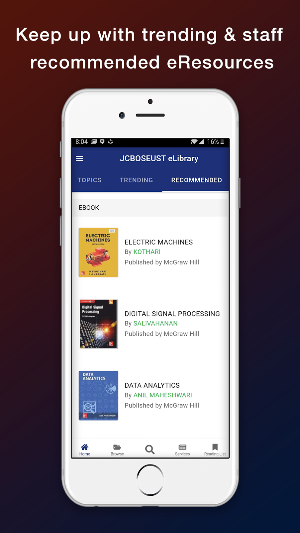 JCBOSEUST eLibrary Screenshot 1