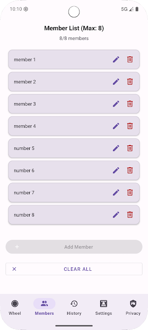 TaskRouletteWheel Screenshot 1