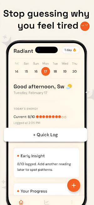 RADIANT - Energy Tracker Screenshot 1