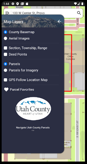 Utah County Parcel Map Screenshot 0