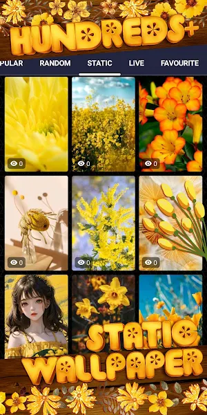 yellow flower wallpaper Screenshot 3