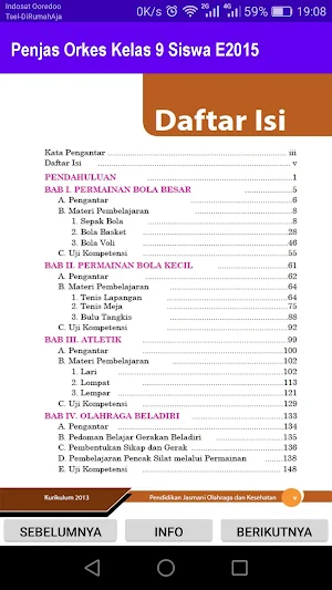 Penjas Orkes Kelas 9 Siswa E2015 Screenshot 2