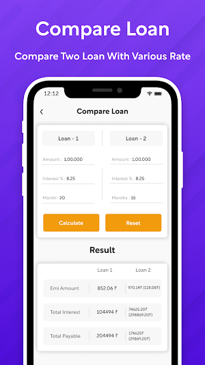 Easy EMI - EMI Loan Calculator Screenshot 2
