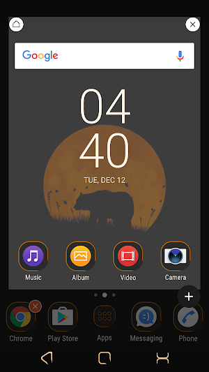 Orange moon | Xperia™Theme (Free version) Screenshot 3