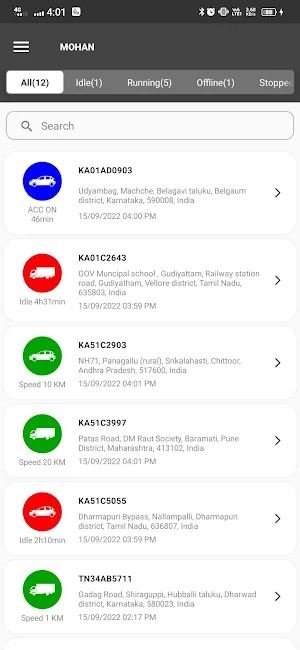 Surya Telematics Screenshot 3