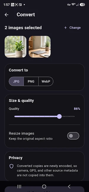 JobFrame Image Converter Screenshot 3