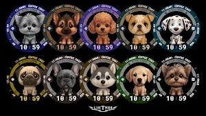 Puppies Watch Face 115 Screenshot 2