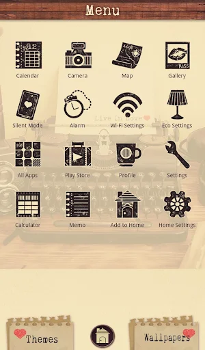 Retro  Wallpaper-Typewriter- Screenshot 1