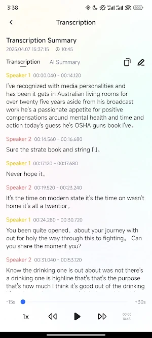 HA Transcribe Screenshot 2