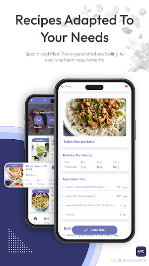 MyFitnessCoach: Diet & Workout Screenshot 1
