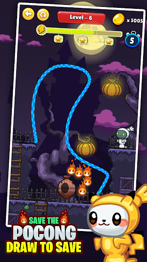 Save Pocong : Draw Line Screenshot 3