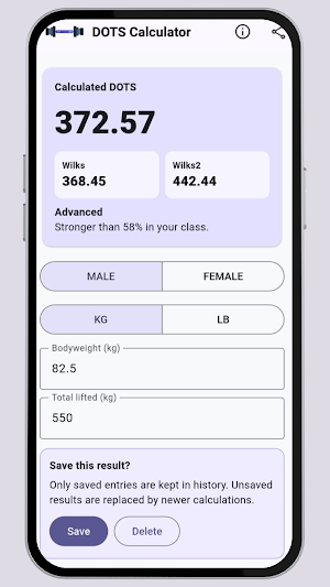 DOTS Calculator Screenshot 0