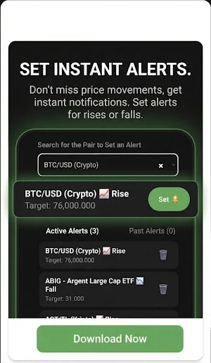 AlerCo: Coin, Exchange Alert Screenshot 1