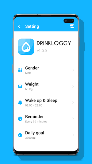 Drink loggy Screenshot 1