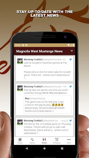 Magnolia West Mustangs Screenshot 3