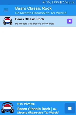 Baars Classic Rock Radio App Screenshot 0