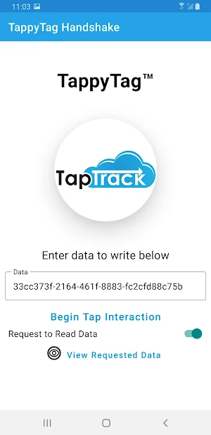 TappyTag Demo Screenshot 2