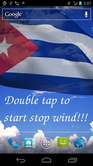 Cuba Flag Live Wallpaper Screenshot 0
