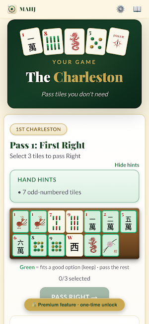 MAHJ: Learn American Mahjong Screenshot 2