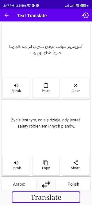 Arabic To Polish Translator Screenshot 1
