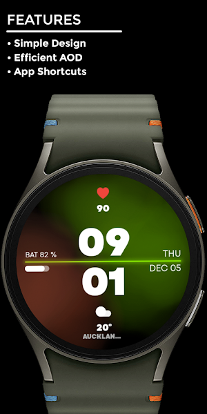 Night 72 - watch face Screenshot 1