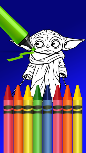 Baby Yoda Coloring Book Screenshot 3