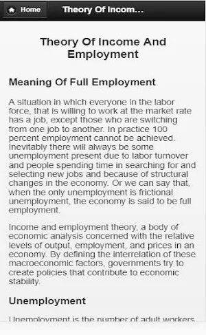 Income and Employment Theory Screenshot 1