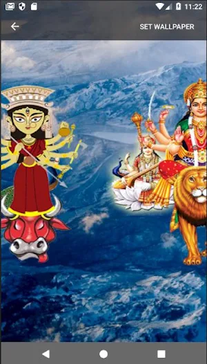 4D Durga Maa Live Wallpaper Screenshot 1